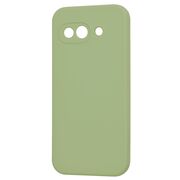 Husa pentru  Google Pixel 9A Liquid Silicone, subțire, captusita cu microfibra, anti amprentă, protectie cameră foto, Verde