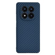 Husa pentru  Xiaomi Redmi Note 14 Pro+ Plus CarbonFiber UltraSlim, Lightweight, Albastru
