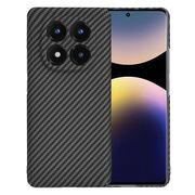 Husa pentru  Xiaomi Redmi Note 14 Pro+ Plus CarbonFiber UltraSlim, Lightweight, Negru