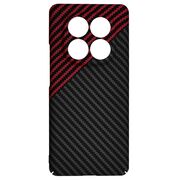 Husa pentru  Xiaomi Redmi Note 14 Pro+ Plus CarbonFiber UltraSlim, Lightweight, Rosu inchis