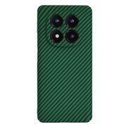Husa pentru  Xiaomi Redmi Note 14 Pro+ Plus CarbonFiber UltraSlim, Lightweight, Verde