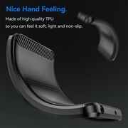 Husa pentru Realme 14 Pro+ Plus Carbon Liquid Silicone, Negru