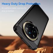Husa pentru Realme 14 Pro+ Plus Carbon Liquid Silicone, Negru