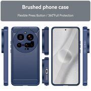 Husa pentru Xiaomi 15 Ultra Carbon Liquid Silicone, Albastru