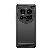 Husa pentru Xiaomi 15 Ultra Carbon Liquid Silicone, Negru