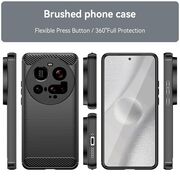 Husa pentru Xiaomi 15 Ultra Carbon Liquid Silicone, Negru