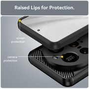 Husa pentru Xiaomi 15 Ultra Carbon Liquid Silicone, Negru