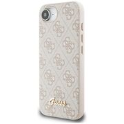 Husa premium pentru  iPhone 16e Guess Elegance Series - Crem