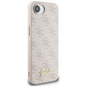 Husa premium pentru  iPhone 16e Guess Elegance Series - Crem