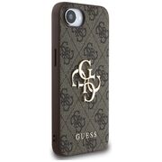 Husa premium pentru  iPhone 16e Guess Elegance Series - Maro inchis