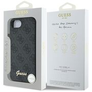 Husa premium pentru  iPhone 16e Guess Elegance Series - Negru