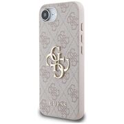 Husa premium pentru  iPhone 16e Guess Elegance Series - Roz pal