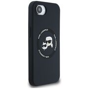 Husa premium pentru  iPhone 16e Karl Lagerfeld compatibila Magsafe - Negru