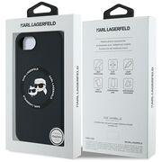 Husa premium pentru  iPhone 16e Karl Lagerfeld compatibila Magsafe - Negru