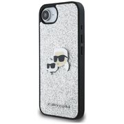 Husa premium pentru  iPhone 16e Karl Lagerfeld superior quality - Argintiu