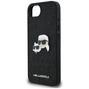 Husa premium pentru  iPhone 16e Karl Lagerfeld superior quality - Negru print
