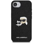 Husa premium pentru  iPhone 16e Karl Lagerfeld superior quality - Negru print