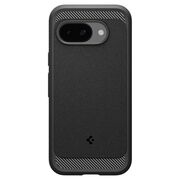 Husa premium pentru  iPhone 16e Spigen - Rugged Armor MagSafe - Negru electric