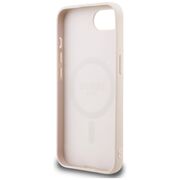 Husa premium pentru  iPhone 16e compatibila MagSafe Guess Luxury Series - Bej