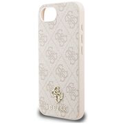 Husa premium pentru  iPhone 16e compatibila MagSafe Guess Luxury Series - Bej
