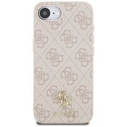 Husa premium pentru  iPhone 16e compatibila MagSafe Guess Luxury Series - Bej