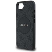 Husa premium pentru  iPhone 16e compatibila MagSafe Guess Luxury Series - Maro carbune