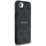Husa premium pentru  iPhone 16e compatibila MagSafe Guess Luxury Series - Maro carbune