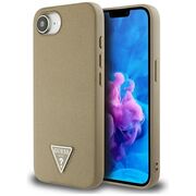 Husa premium pentru  iPhone 16e compatibila MagSafe Guess Luxury Series - Maro deschis