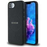 Husa premium pentru  iPhone 16e compatibila MagSafe Guess Luxury Series - Negru denim