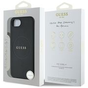 Husa premium pentru  iPhone 16e compatibila MagSafe Guess Luxury Series - Negru denim