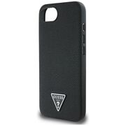 Husa premium pentru  iPhone 16e compatibila MagSafe Guess Luxury Series - Negru electric