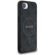Husa premium pentru  iPhone 16e compatibila MagSafe Guess Luxury Series - Negru printat