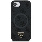 Husa premium pentru  iPhone 16e compatibila MagSafe Guess Luxury Series - Negru royal