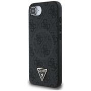 Husa premium pentru  iPhone 16e compatibila MagSafe Guess Luxury Series - Negru royal