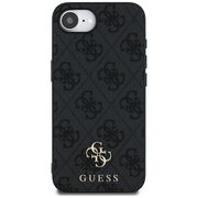 Husa premium pentru  iPhone 16e compatibila MagSafe Guess Luxury Series - Negru