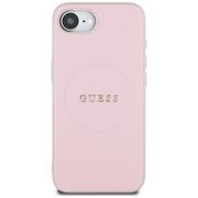 Husa premium pentru  iPhone 16e compatibila MagSafe Guess Luxury Series - Roz
