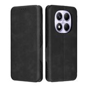 Husa tip carte pentru Xiaomi Redmi Note 14 Pro 4G Smart Wallet fata - spate protectie 360 - Negru
