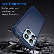 Husa pentru Honor X8c Liquid Carbon Silicone - albastru