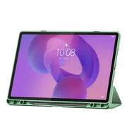Husa pentru Lenovo Idea Tab Pro 12.7 inch cu functie wake-up/sleep si compartiment pentru stylus, tip stand - verde