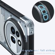 Husa pentru Nothing Phone (3a) Pro Anti-Scratch, Anti-Fingerprint, Anti-Oil, Never-Yellow, transparent / negru