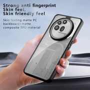 Husa pentru Nothing Phone (3a) Pro Anti-Scratch, Anti-Fingerprint, Anti-Oil, Never-Yellow, transparent / negru