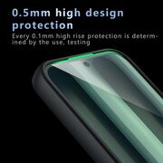 Husa pentru Nothing Phone (3a) Pro Anti-Scratch, Anti-Fingerprint, Anti-Oil, Never-Yellow, transparent / negru