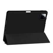 Husa pentru Xiaomi Pad 7 / 7 Pro Soft Shell cu functie wake-up/sleep si compartiment pentru stylus, tip stand - Negru