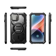 [Pachet 360°] Husa + folie iPhone 16e I-Blason Armorbox, negru