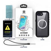 Husa impermeabila iPhone 16e ShellBox Waterproof IP68, negru
