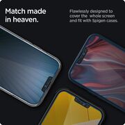 Folie iPhone 16e Spigen Glas.tR Slim, privacy