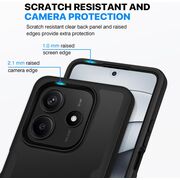Set 360: Husa cu folie integrata pentru  Xiaomi Redmi Note 14 4G Protectie 360 fata / spate - Mov