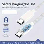 Cablu de date si incarcare USB Type-C la USB Type-C, Super Fast Charging, flexibil si durabil, 60W, 1m, compatibil Samsung, iPhone, Xiaomi, Honor, Oppo, Motorola - negru