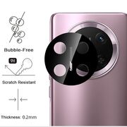 Folie de protectie camera pentru  Honor Magic 7 Lite din sticla securizata, Full Cover, Rezistenta 9H, Anti-Zgârieturi, montare usoara - Negru