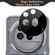 Folie de protectie camera pentru  Nothing Phone (3a) Pro din sticla securizata, Full Cover, Rezistenta 9H, Anti-Zgârieturi, montare usoara - Negru